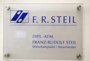 Schild Steuerberater-Franz-Rudolf-Steil